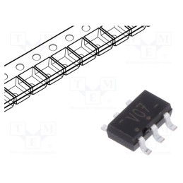 10 pcs : 74LVC2G07GV,125 - IC: digital, buffer,non-inverting, Ch: 2, CMOS,TTL, SMD, TSOP6, LVC