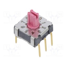 10 pcs : MSKR-10 - Encoding switch, DEC/BCD, Pos: 10, THT, Rcont max: 80mΩ, M