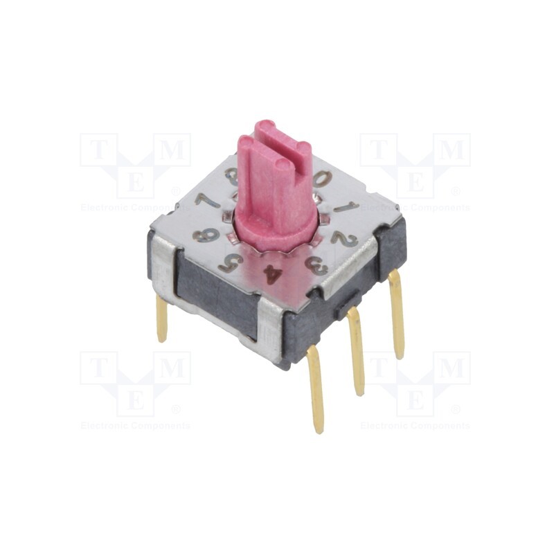 10 pcs : MSKR-10 - Encoding switch, DEC/BCD, Pos: 10, THT, Rcont max: 80mΩ, M