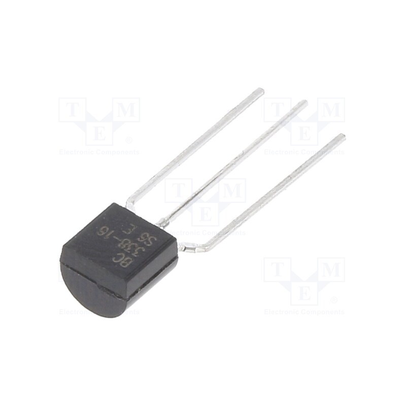 10 pcs : BC338-16 - Transistor: NPN, bipolar, 25V, 0.8A, 625mW, TO92