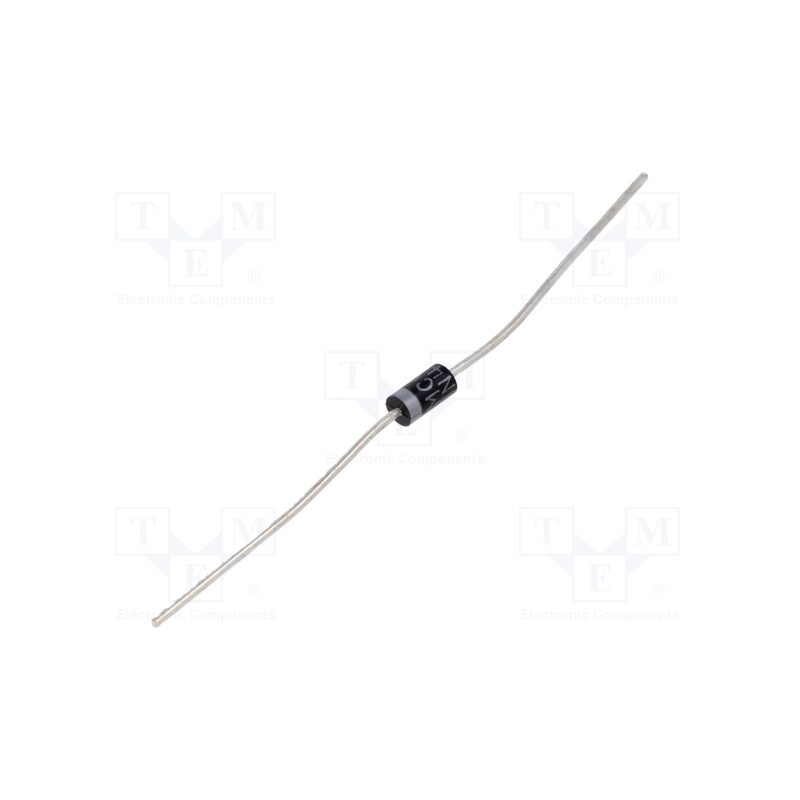 10 pcs : 1N4003-TP - Diode: rectifying, THT, 200V, 1A, , Ifsm: 30A, DO41, Ir: 50uA
