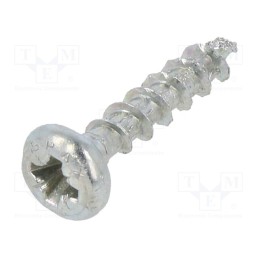 500 pcs : 1083392 - Screw, 4x20, Head: cheese head, Pozidriv, PZ2, steel, zinc, SPAX®