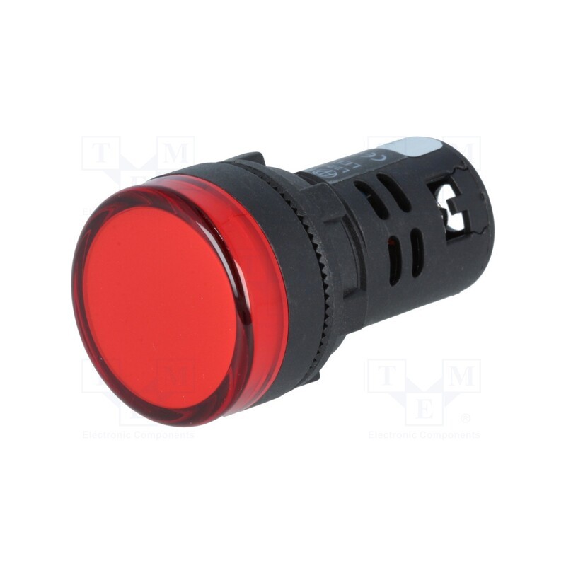 10 pcs : L22 24VDC R - Control lamp, 22mm, L22, -20÷60°C, Illumin: LED, 24VDC, Ø22.5mm