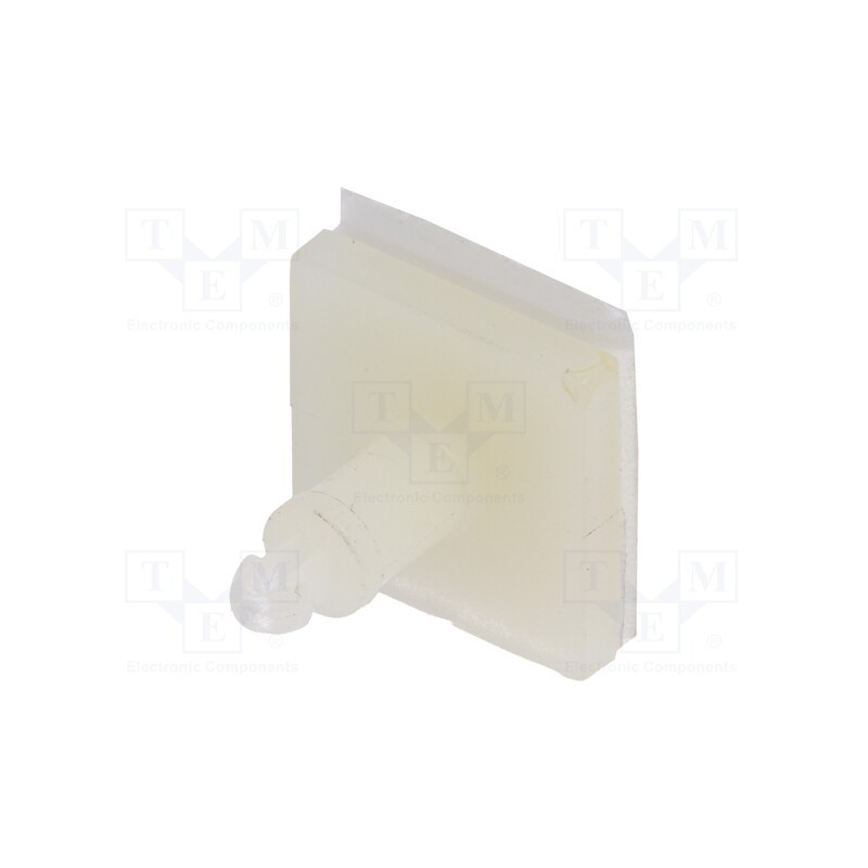 50 pcs : 8GB07V41026 - PCB distance, polyamide, L: 9.5mm, self-adhesive,snap fastener