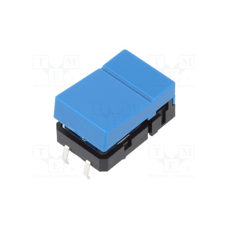 10 pcs : B3J1400 - Switch: keypad, Pos: 2, SPST-NO, 0.05A/24VDC, blue, none, THT, 1.27N