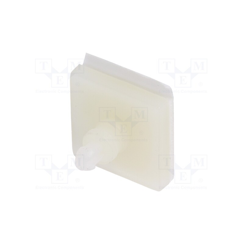 50 pcs : 8GB07V41025 - PCB distance, polyamide, L: 6.4mm, self-adhesive,snap fastener