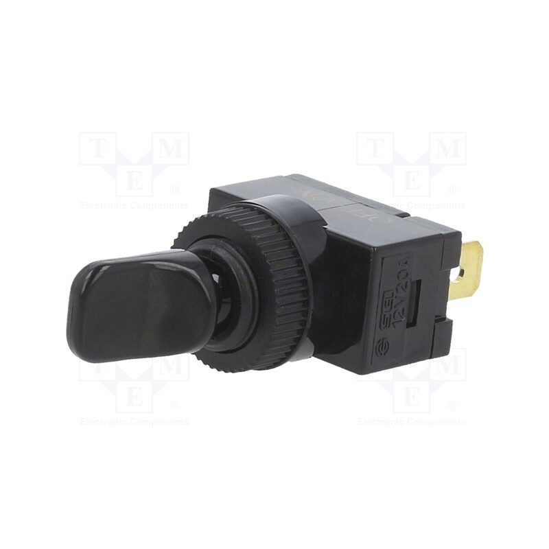 10 pcs : TE6-1A-DC-1-PB - Switch: toggle, Pos: 2, SPST, ON-OFF, 20A/12VDC, -25÷85°C, 50mΩ