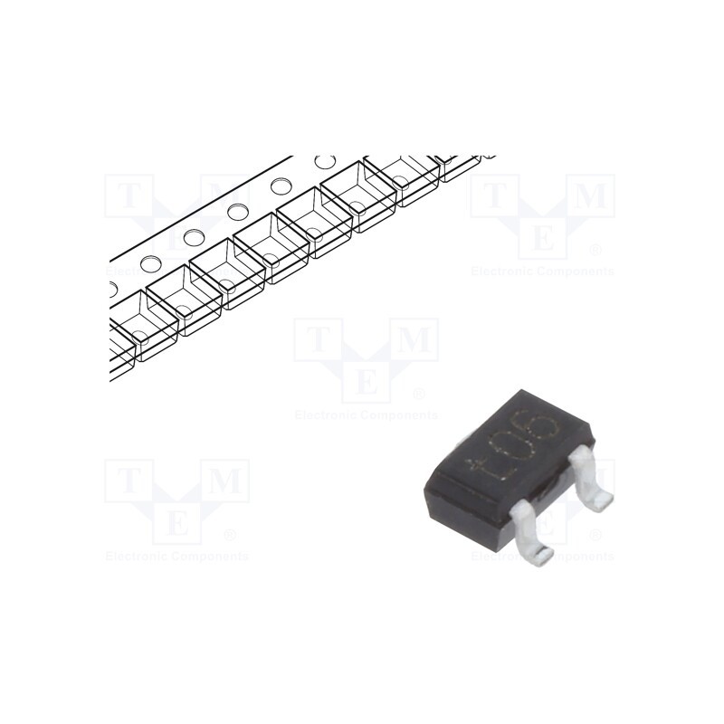 50 pcs : PDTC124EU,115 - Transistor: NPN, bipolar, BRT, 50V, 0.1A, 200mW, SC70,SOT323