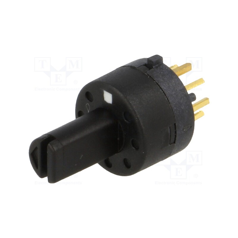 10 pcs : - Switch: rotary, Pos: 7, 0.5A/24VDC, Poles number: 1, 45°, -20÷70°C