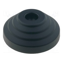 10 pcs : LV.A-60-14 - Foot, Base dia: 60mm, polyamide, H: 24mm, Mount.hole diam: 14mm