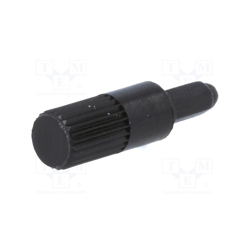 50 pcs : CA9MA 9004 - Knob, shaft knob, black, 13mm, for mounting potentiometers, CA9M