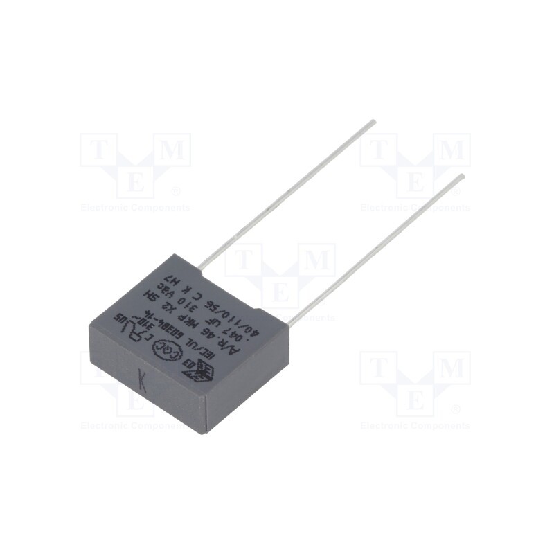 20 pcs : R463F247050N0K - Capacitor: polypropylene, 47nF, 13x5x11mm, THT, ±10%, 10mm, 630VDC