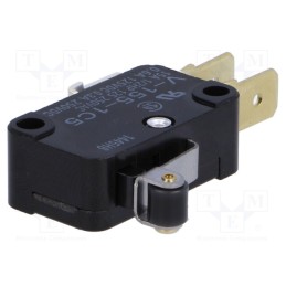 10 pcs : V-155-1C5 - Microswitch SNAP ACTION, 15A/250VAC, 0.6A/125VDC, SPDT, ON-(ON)