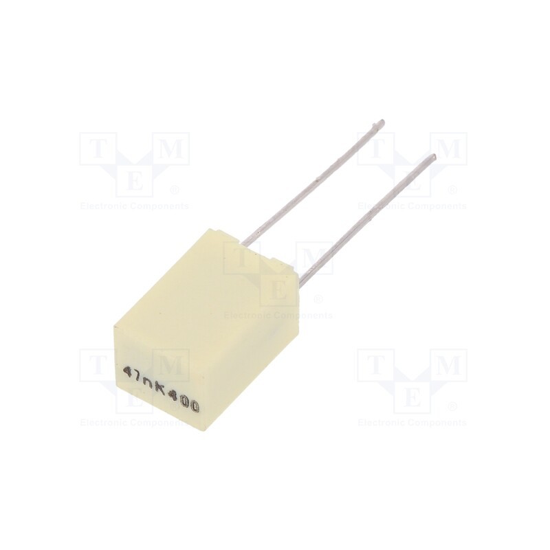 10 pcs : R82MC2470DQ50K - Capacitor: polyester, 47nF, 200VAC, 400VDC, 5mm, ±10%, 7.2x6x11mm