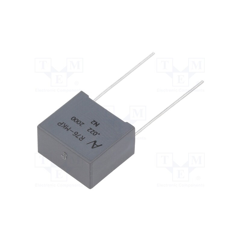 10 pcs : R76UI22205050J - Capacitor: polypropylene, 0.022uF, ESR: 28.94mΩ, THT, ±5%, 3.96A