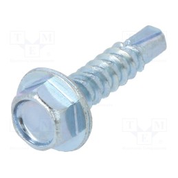 500 pcs : 1476513 - Screw, for metal, with flange, 3.5x16, Head: hexagonal, 5.5mm, zinc