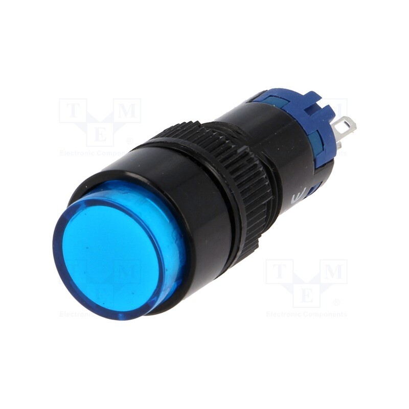 10 pcs : LAS2Y-11Z/B - Switch: push-button, Pos: 2, SPDT, 0.5A/250VAC, 1A/24VDC, ON-ON