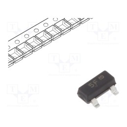 50 pcs : BC808-25LT1G - Transistor: PNP, bipolar, 25V, 0.5A, 0.3W, SOT23
