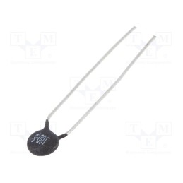 50 pcs : NTCS-06-10-0.7 - NTC thermistor, 10Ω, 6.5mm, -55÷200°C, THT