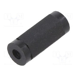 50 pcs : 181X12 - Screwed spacer sleeve, hexagonal, polyamide, M2, L: 12mm, black