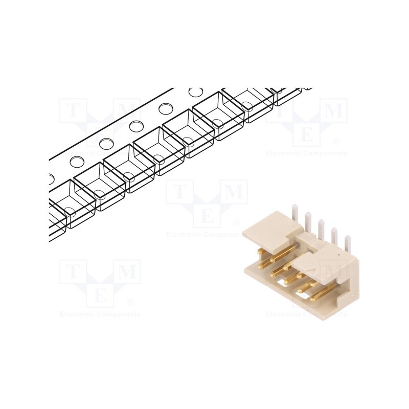 10 pcs : 98424-F52-10ALF - Socket, wire-board, male, Minitek, 2mm, PIN: 10, SMT, on PCBs, 2A