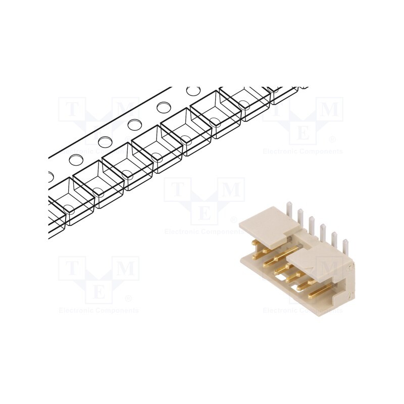 10 pcs : 98424-F52-12ALF - Socket, wire-board, male, Minitek, 2mm, PIN: 12, SMT, on PCBs, 2A