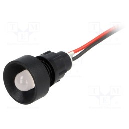 10 pcs : LB-D10-220DC - Indicator: LED, recessed, blue, 220VDC, Ø13mm, IP40, leads 300mm