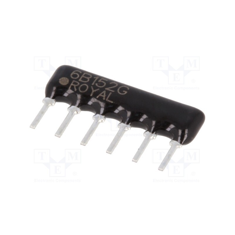 20 pcs : RNLB06G0152B0E - Resistor network: Y, THT, 1.5kΩ, ±2%, 0.2W, No.of resistors: 3, 100V