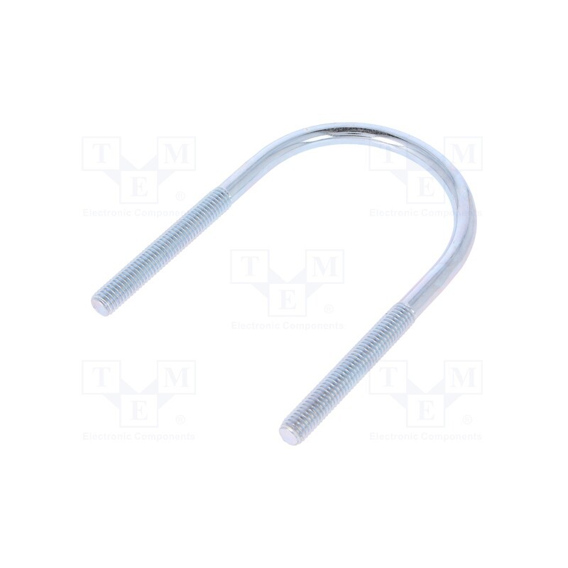 10 pcs : CB.8..61.110(2') - U-bolt, B, 1.25, steel, zinc, Thread len: 53mm, for fixing pipes