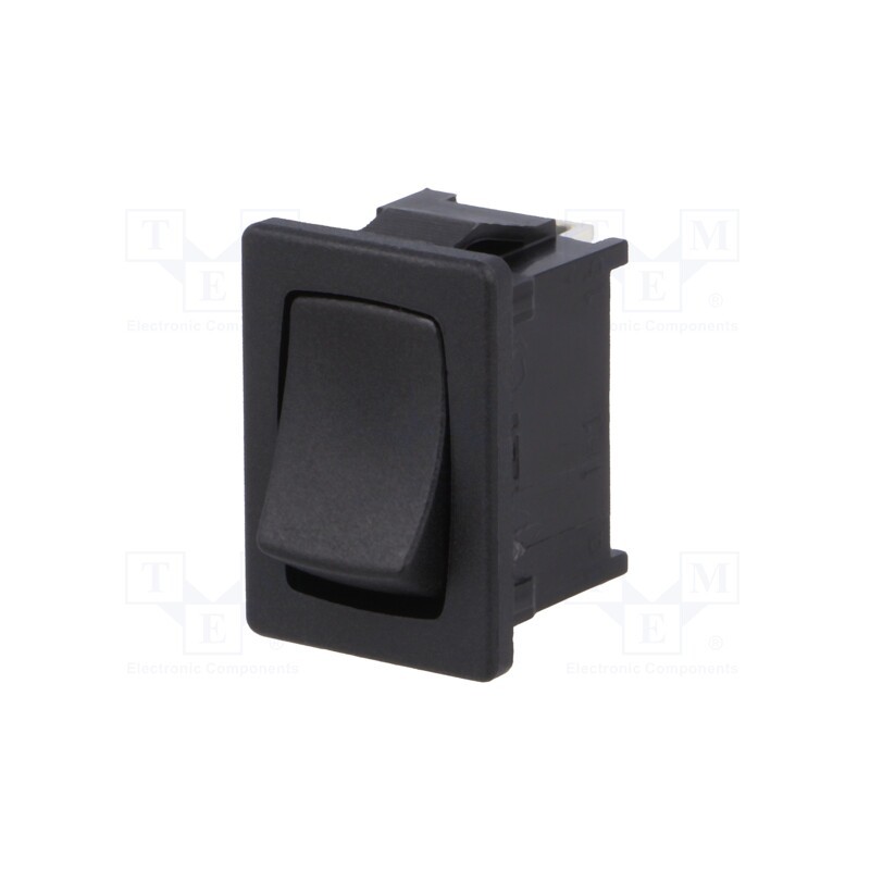 10 pcs : 1803.6121 - ROCKER, SPDT, Pos: 2, ON-OFF, 10A/250VAC, black, IP40, none, 100mΩ