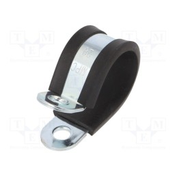 10 pcs : LKD12820 - Fixing clamp, ØBundle : 28mm, W: 20mm, steel, Cover material: EPDM