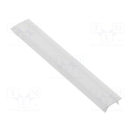 10 pcs : PA-OSMLGLAXM1M-00 - Cover for LED profiles, white, 1m