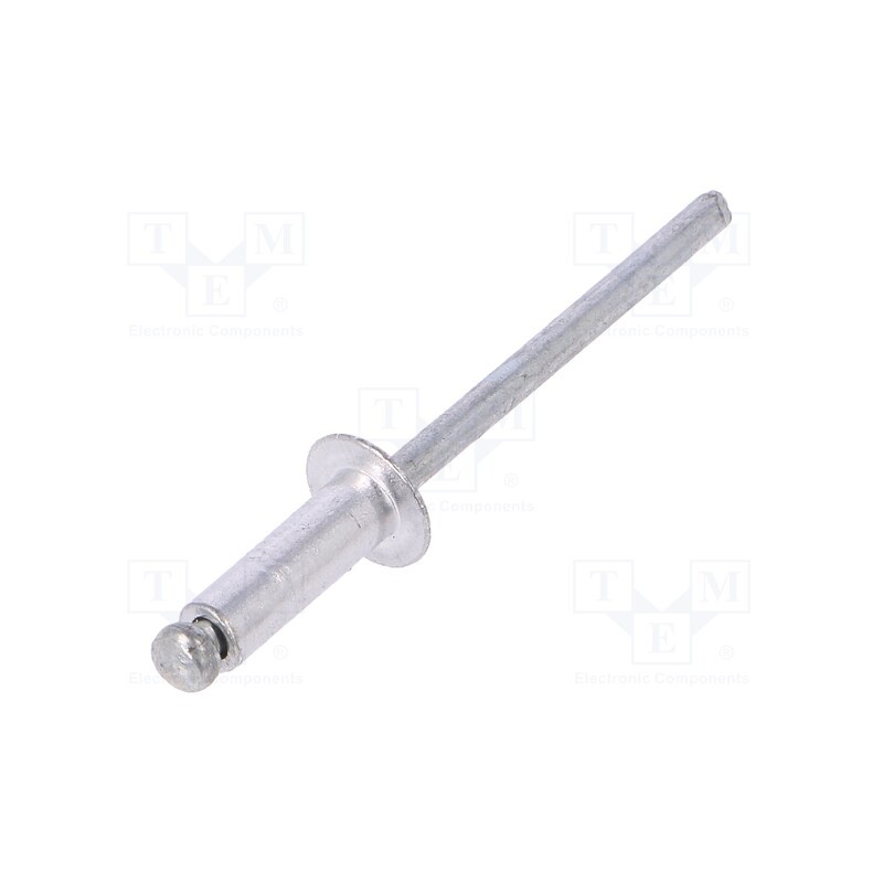 10 pcg : 70420 - Rivet, aluminium, Rivet diam: 4mm, L.rivet: 12.7mm, 50pcs.
