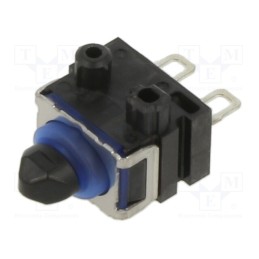 10 pcs : D2EW-B03H - Microswitch SNAP ACTION, 0.1A/12VDC, with pin, SPST-NO, OFF-(ON)