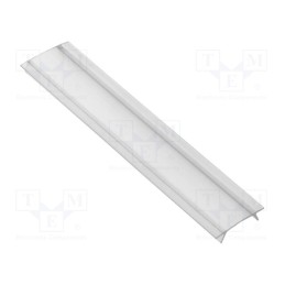 10 pcs : PA-OSTRGLAX1M-00 - Cover for LED profiles, transparent, 1m