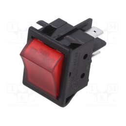 10 pcs : WRG32F2BBREN - ROCKER, DPST, Pos: 2, OFF-ON, 16A/250VAC, filament lamp, 250V, WR