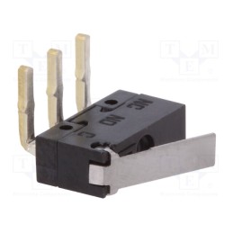 10 pcs : AV452461 - Microswitch SNAP ACTION, 0.1A/30VDC, with lever, SPDT, ON-(ON)