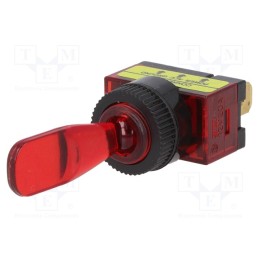 10 pcs : R13-61B-01 - Switch: toggle, Pos: 2, SPST, ON-OFF, 20A/12VDC, Toggle: flat, 50mΩ