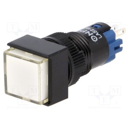 10 pcs : LAS2F-11/W - Switch: push-button, Pos: 2, SPDT, 0.5A/250VAC, 1A/24VDC, ON-(ON)