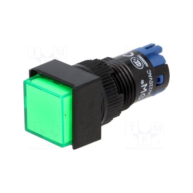 10 pcs : LAS2F-11/G - Switch: push-button, Pos: 2, SPDT, 0.5A/250VAC, 1A/24VDC, ON-(ON)