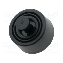 50 pcs : FIX-FR-129 - Quick mounting foot, black, polyetylene, A: 10.2mm, B: 30mm, C: 28mm
