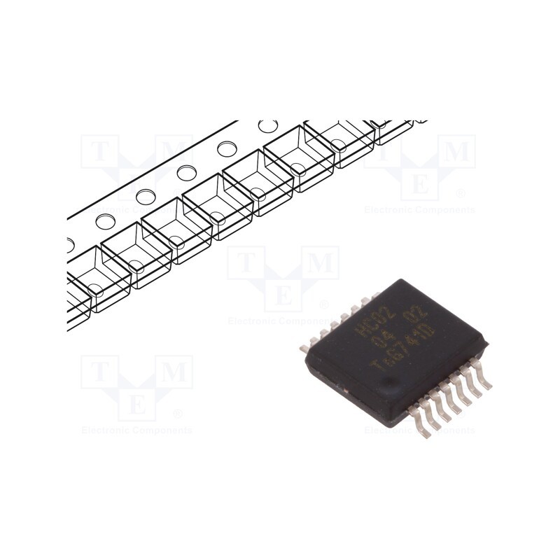 10 pcs : 74HC02DB,112 - IC: digital, NOR, Ch: 4, IN: 2, CMOS, SMD, SSOP14, 2÷6VDC, -40÷125°C