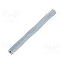 50 pcs : 125X70 - Screwed spacer sleeve, 70mm, Int.thread: M3, hexagonal, steel