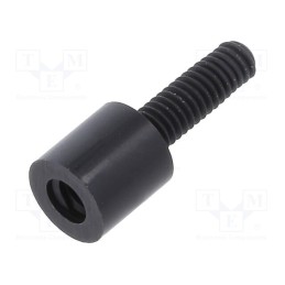 50 pcs : 282RDX05 - Screwed spacer sleeve, cylindrical, polyamide, M2,5, M2,5, 5mm