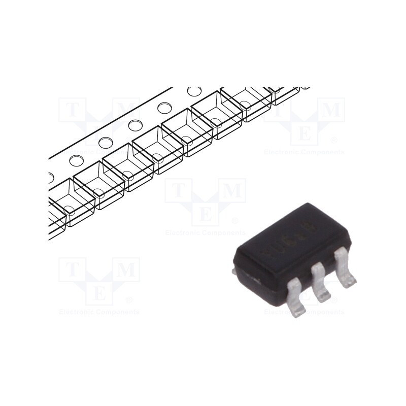 50 pcs : 74AHC1G08SE-7 - IC: digital, AND, Ch: 1, IN: 2, SMD, SOT353, 2÷5.5VDC, -40÷125°C, AHC