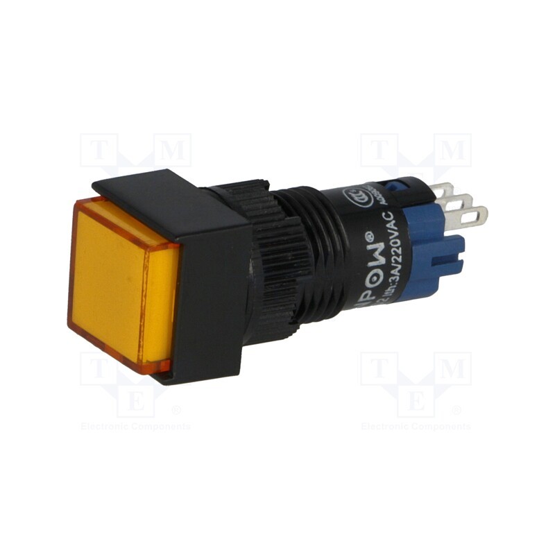 10 pcs : LAS2F-11/O - Switch: push-button, Pos: 2, SPDT, 0.5A/250VAC, 1A/24VDC, ON-(ON)