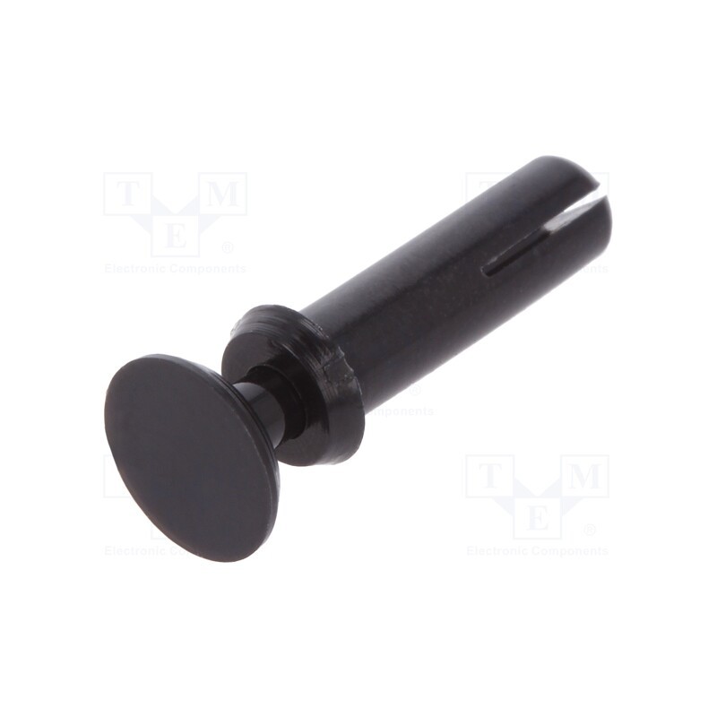 50 pcs : 8G4032.6X7.0B - Rivet, polyamide, L.rivet: 8.5mm, Panel cutout diam: 2.7mm, black