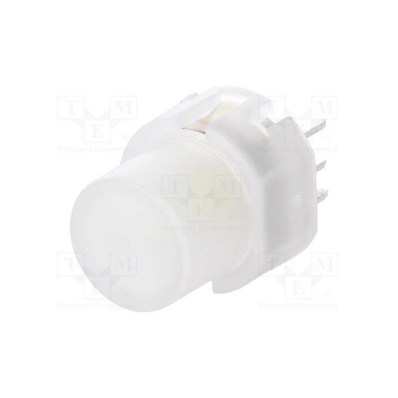 10 pcs : KS01-BLV-5 - Switch: keypad, Pos: 2, SPST-NO, 0.01A/35VDC, colourless, LED, white
