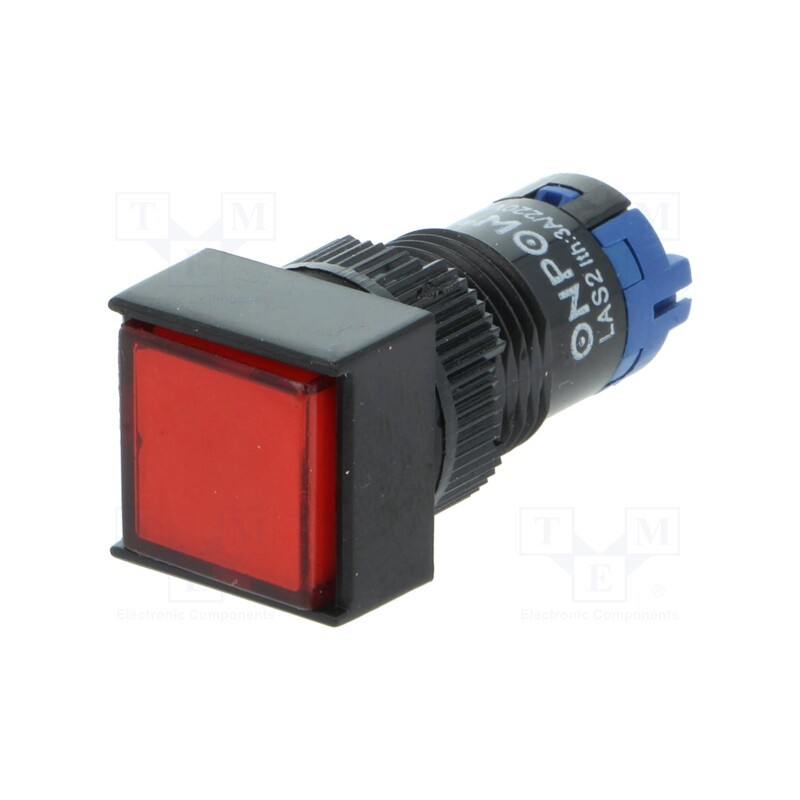 10 pcs : LAS2F-11Z/R - Switch: push-button, Pos: 2, SPDT, 0.5A/250VAC, 1A/24VDC, ON-ON