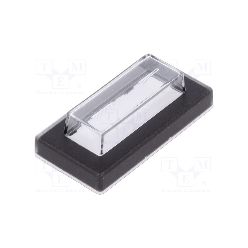 10 pcs : 203.731.011 - Accessories: cover, IP64, rectangular, 37x19.2x11mm, PVC